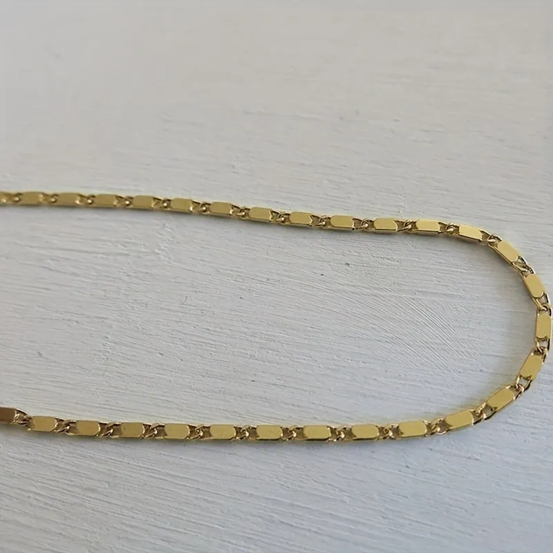 14K Gold Plated Delicate Chain Anklet for Women