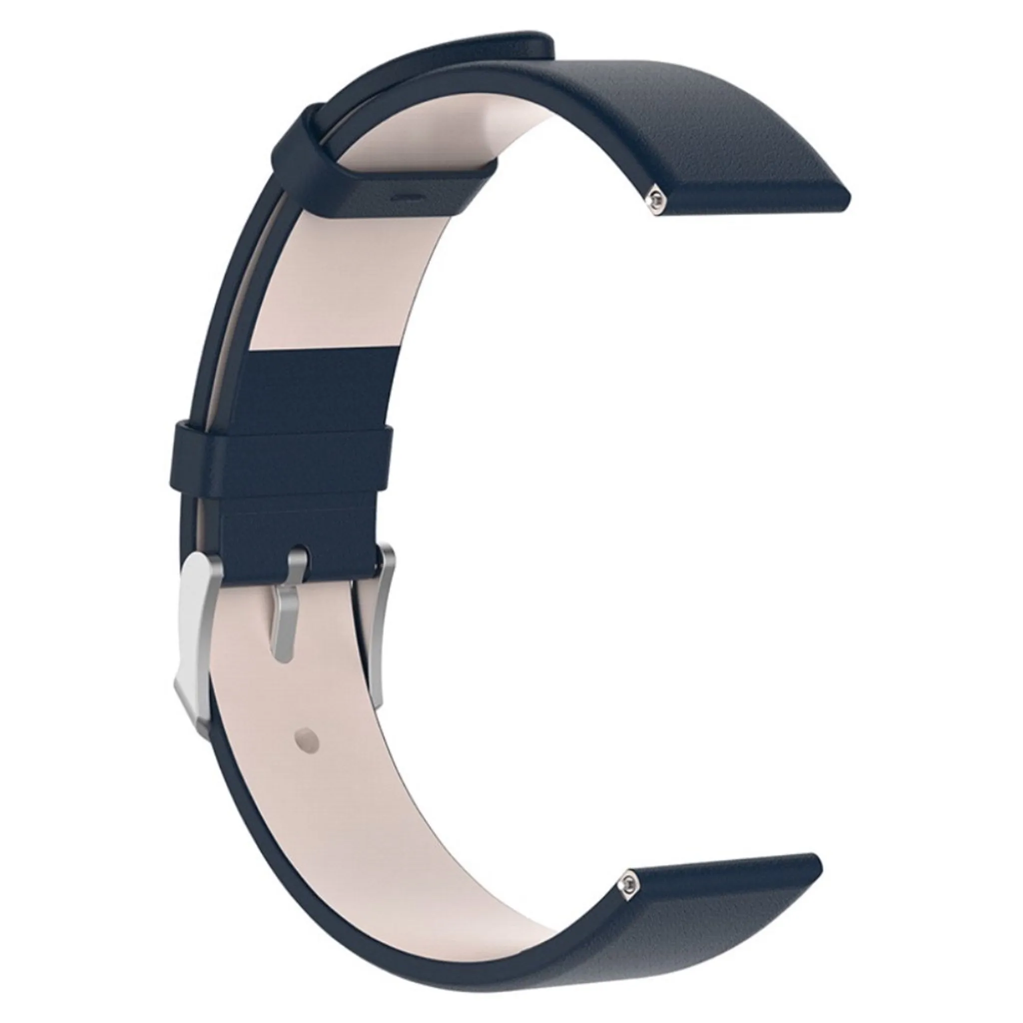 20mm genuine leather watch strap for Samsung watch - Dark Blue