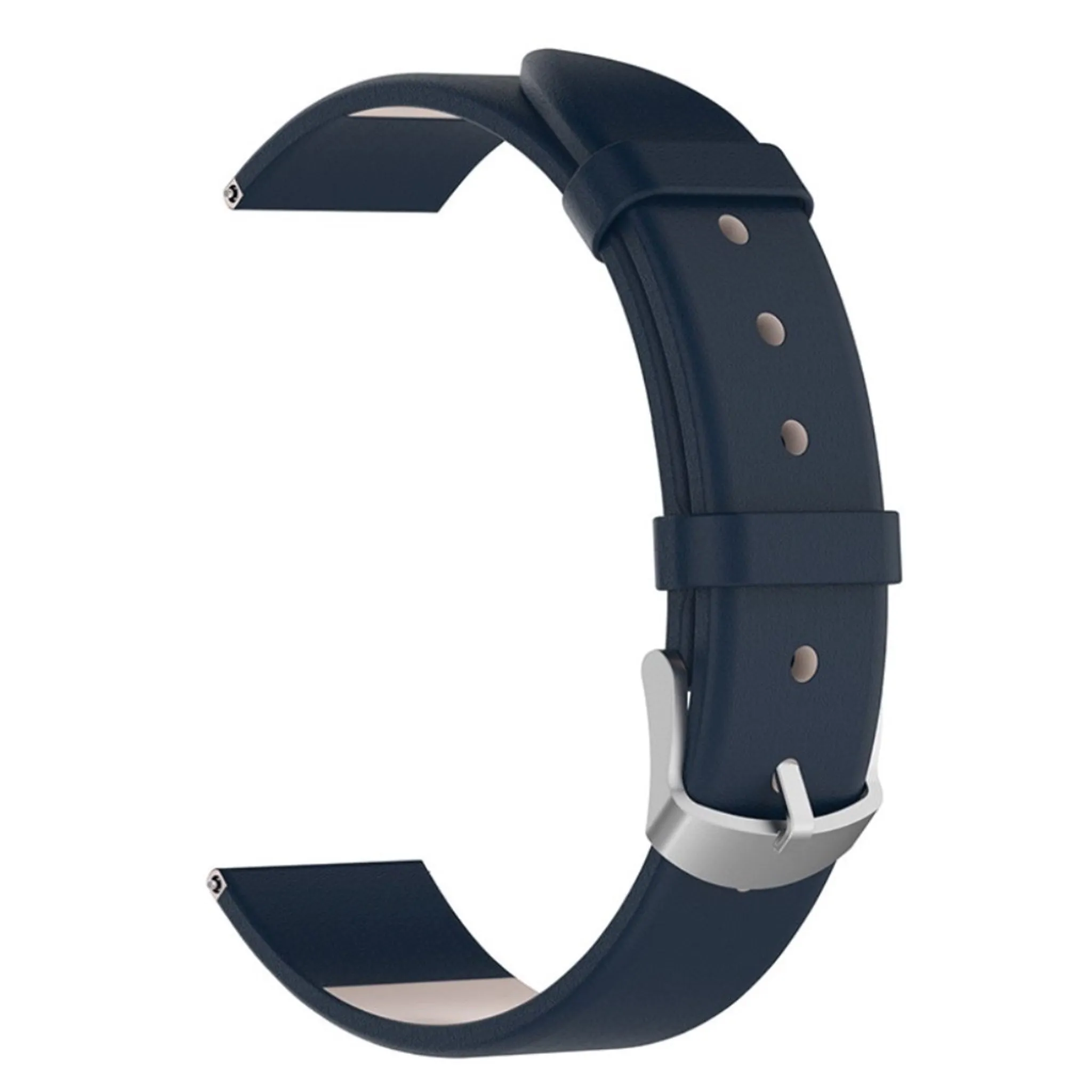 20mm genuine leather watch strap for Samsung watch - Dark Blue