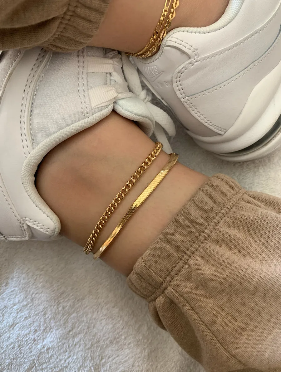 4MM Cuban Anklet