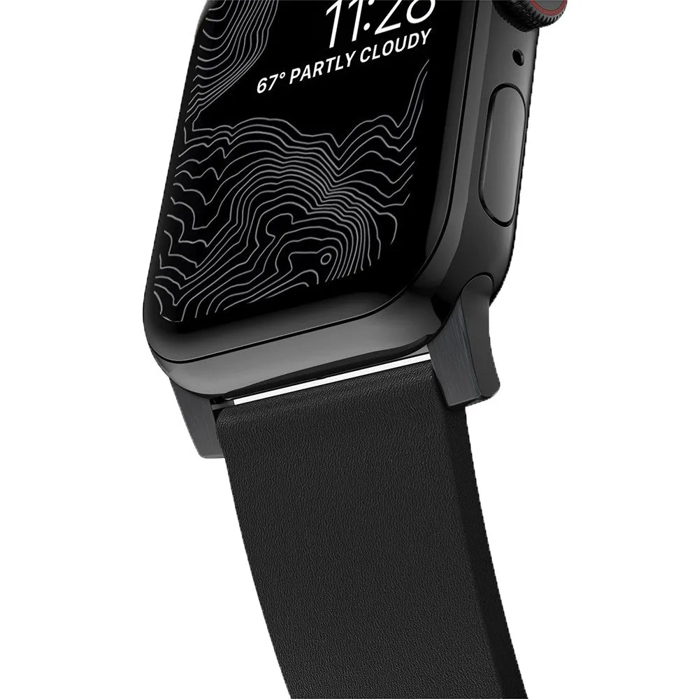 Apple Watch (42/44/SE/45/46/49mm) Nomad Active Band Pro Rem - Black / Black Hardware