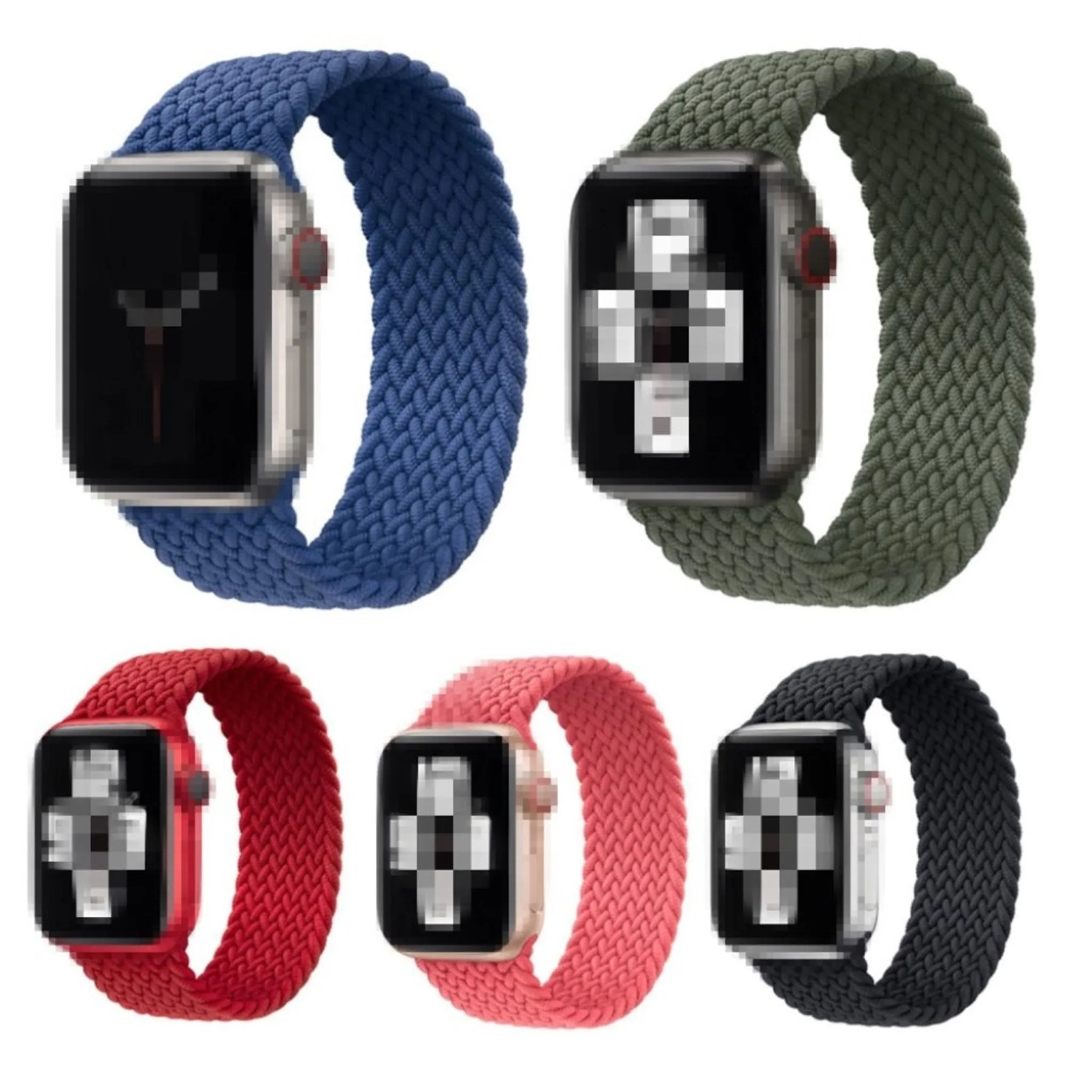 Apple Watch Series 6 / 5 40mm nylon watch band - Red / Size: S