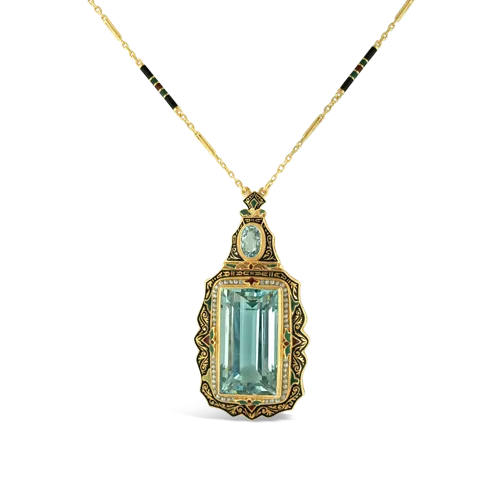 Aquamarine Estate Necklace