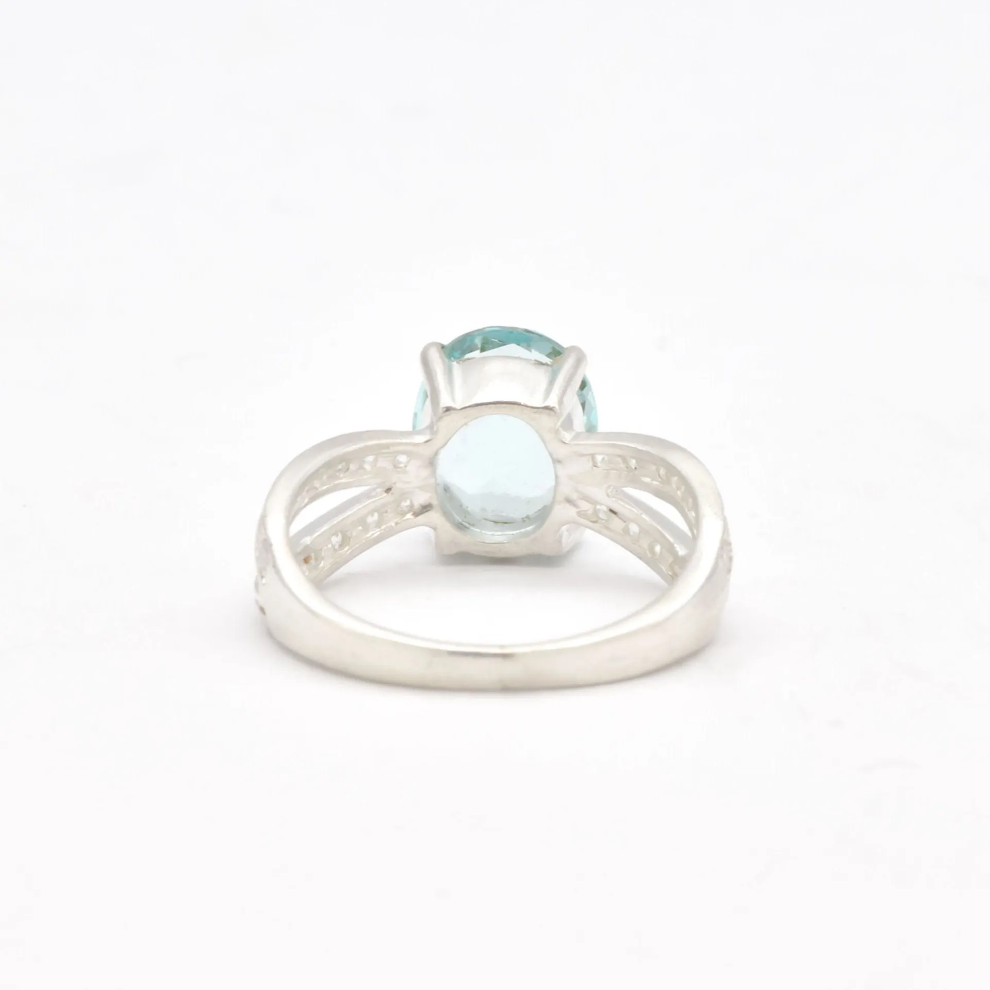 Aquamarine Vintage Ring - Blue Gemstone Ring - March Birthstone Ring