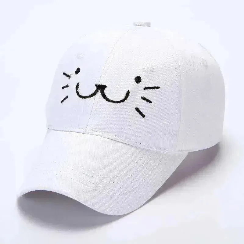 Baseball Korean Sunscreen Cute Kitten Cap