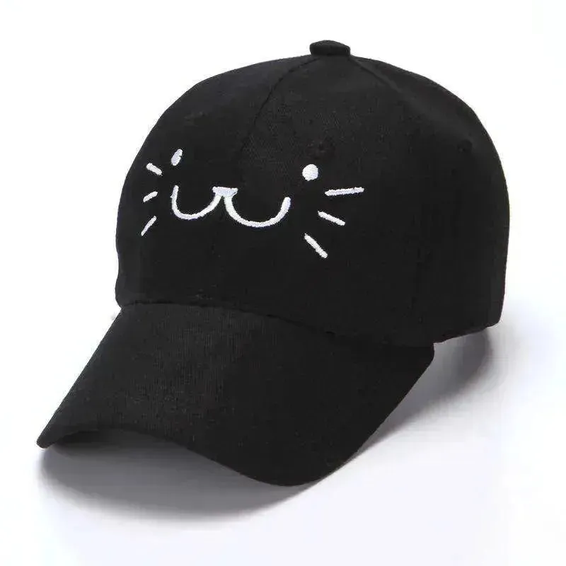 Baseball Korean Sunscreen Cute Kitten Cap