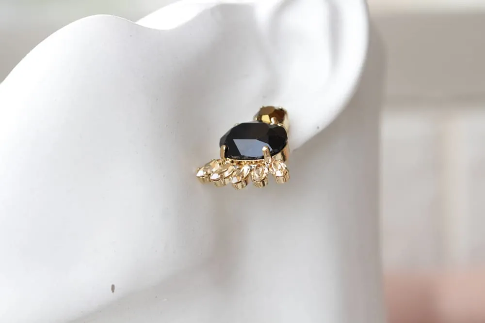 BLACK GOLD EARRINGS