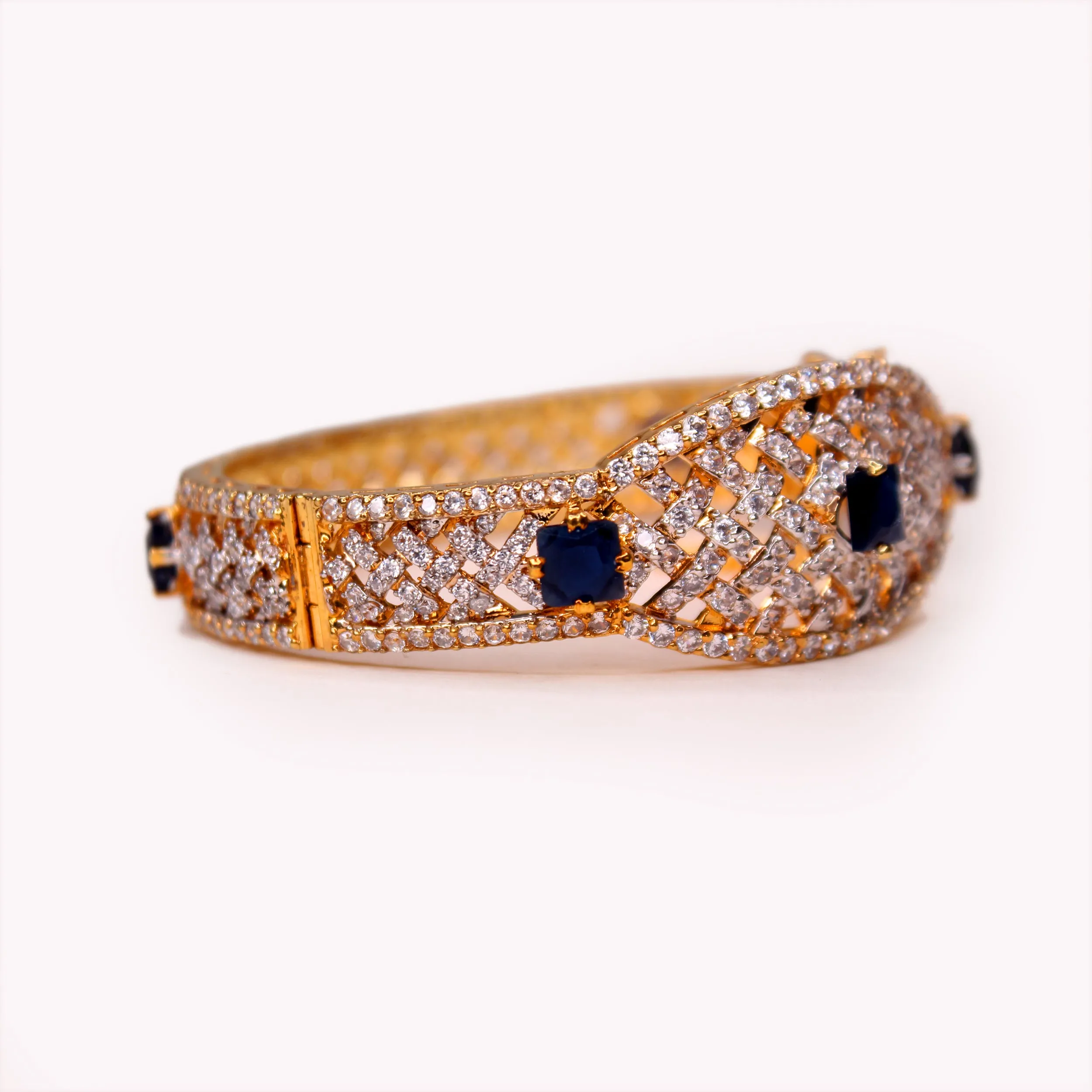 Blue Onyx drop bangles
