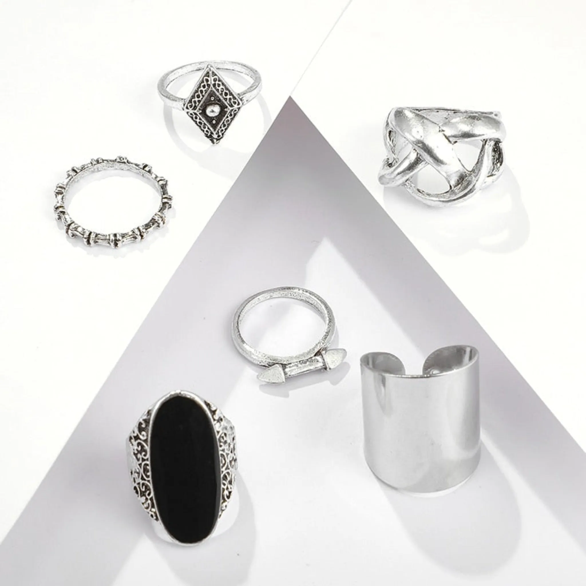 Boho Fashion Style Ring Set