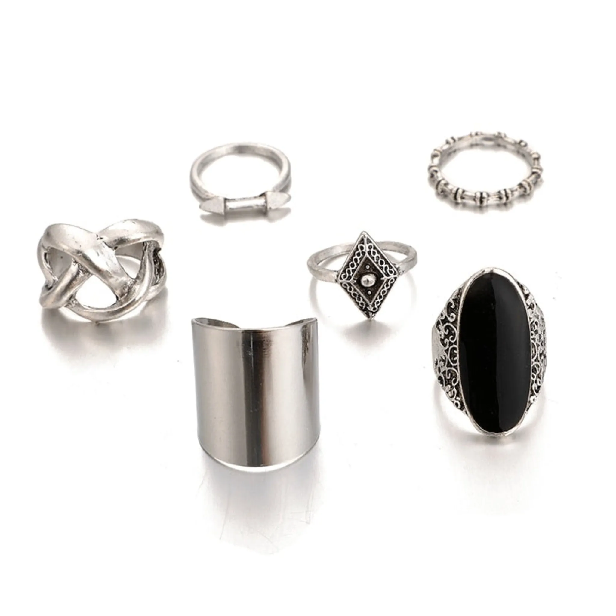 Boho Fashion Style Ring Set