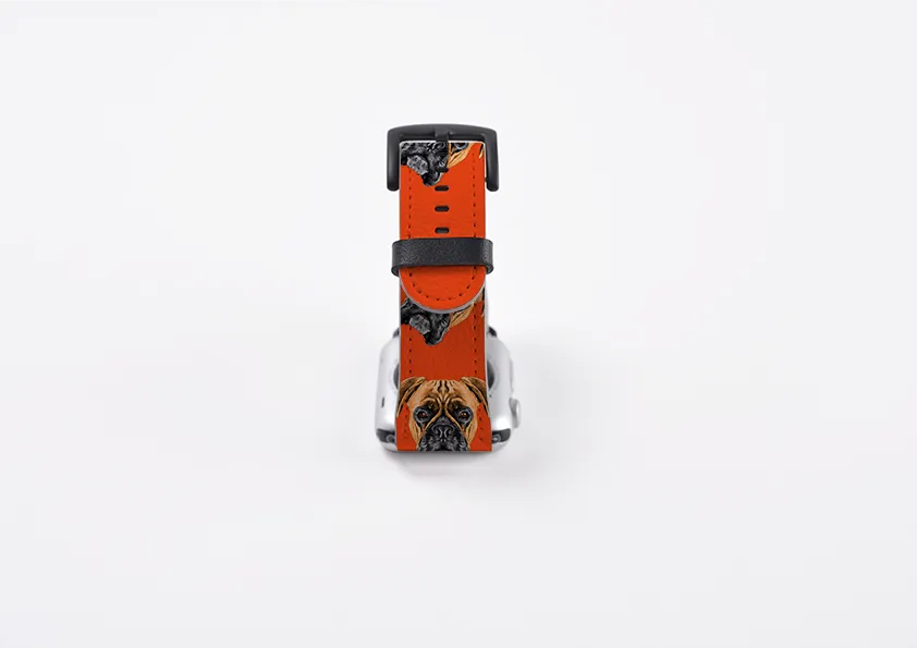 Boxer Orange Apple Watch Strap
