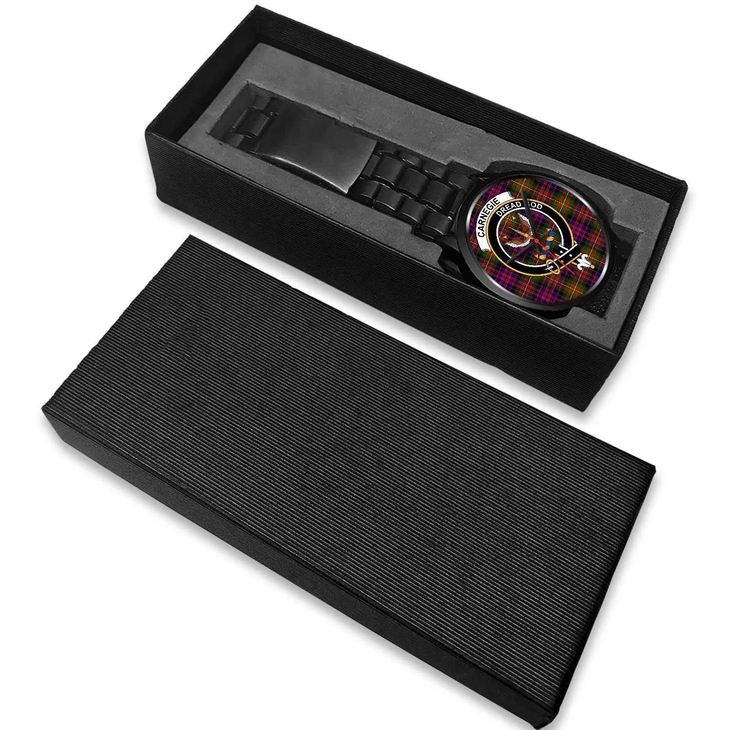 Carnegie Clan Badge Tartan Black Watch