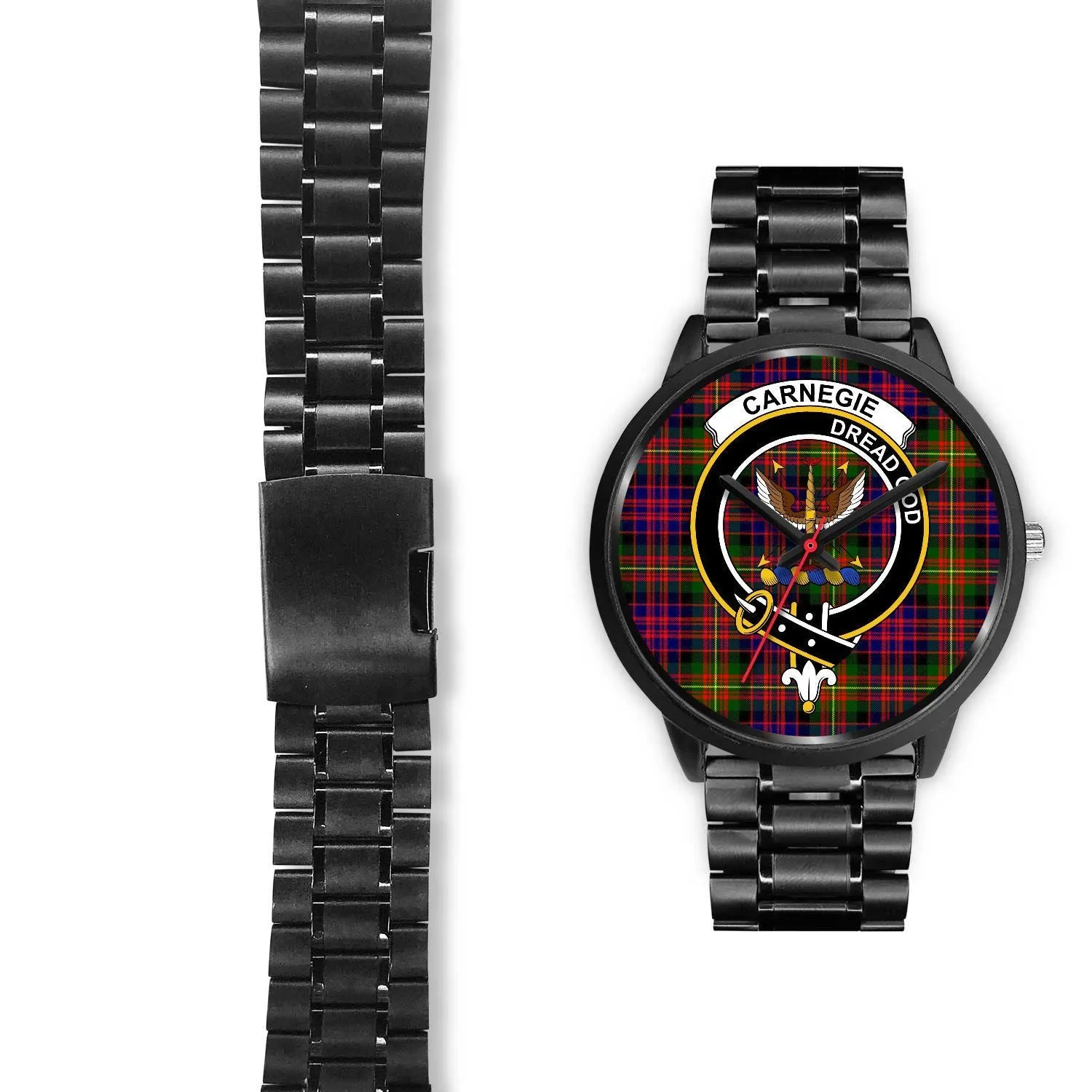 Carnegie Clan Badge Tartan Black Watch