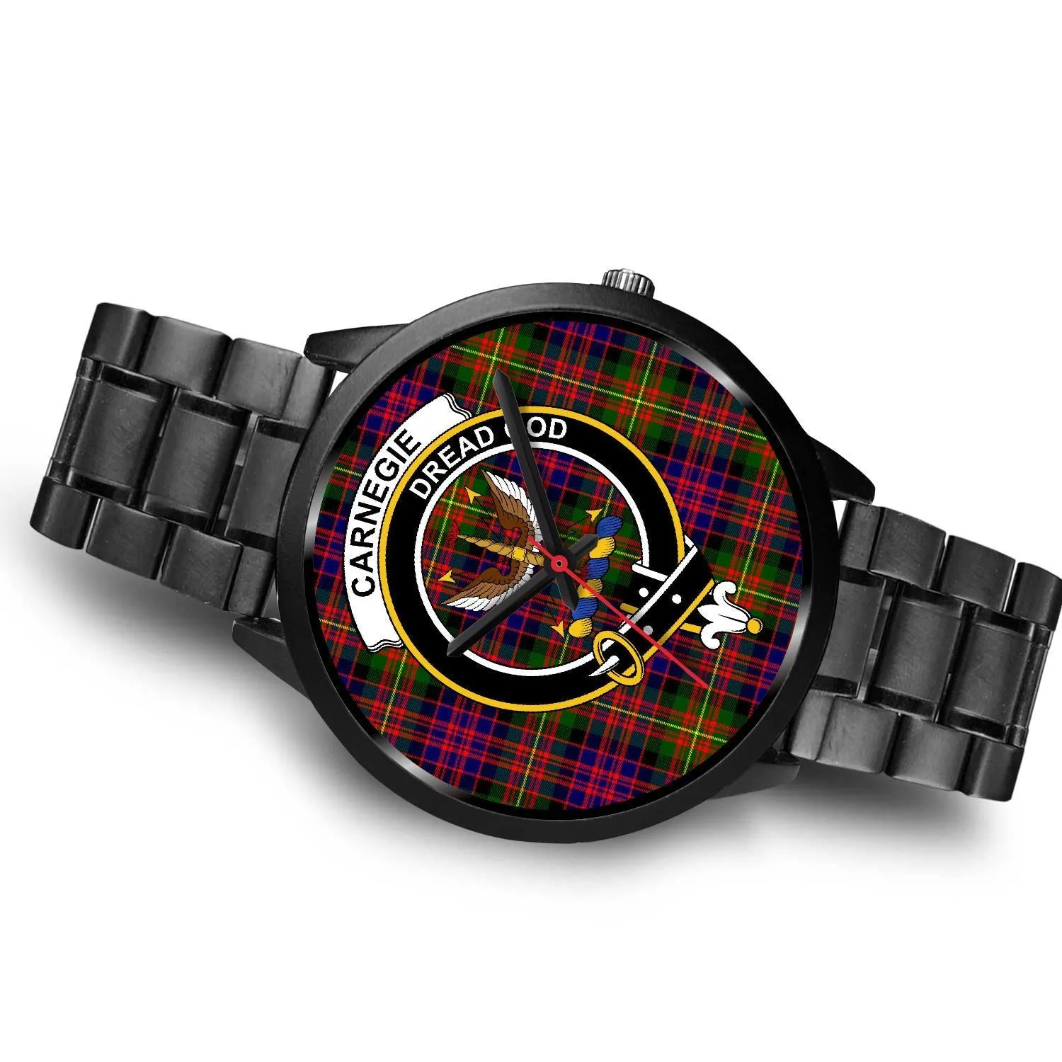 Carnegie Clan Badge Tartan Black Watch