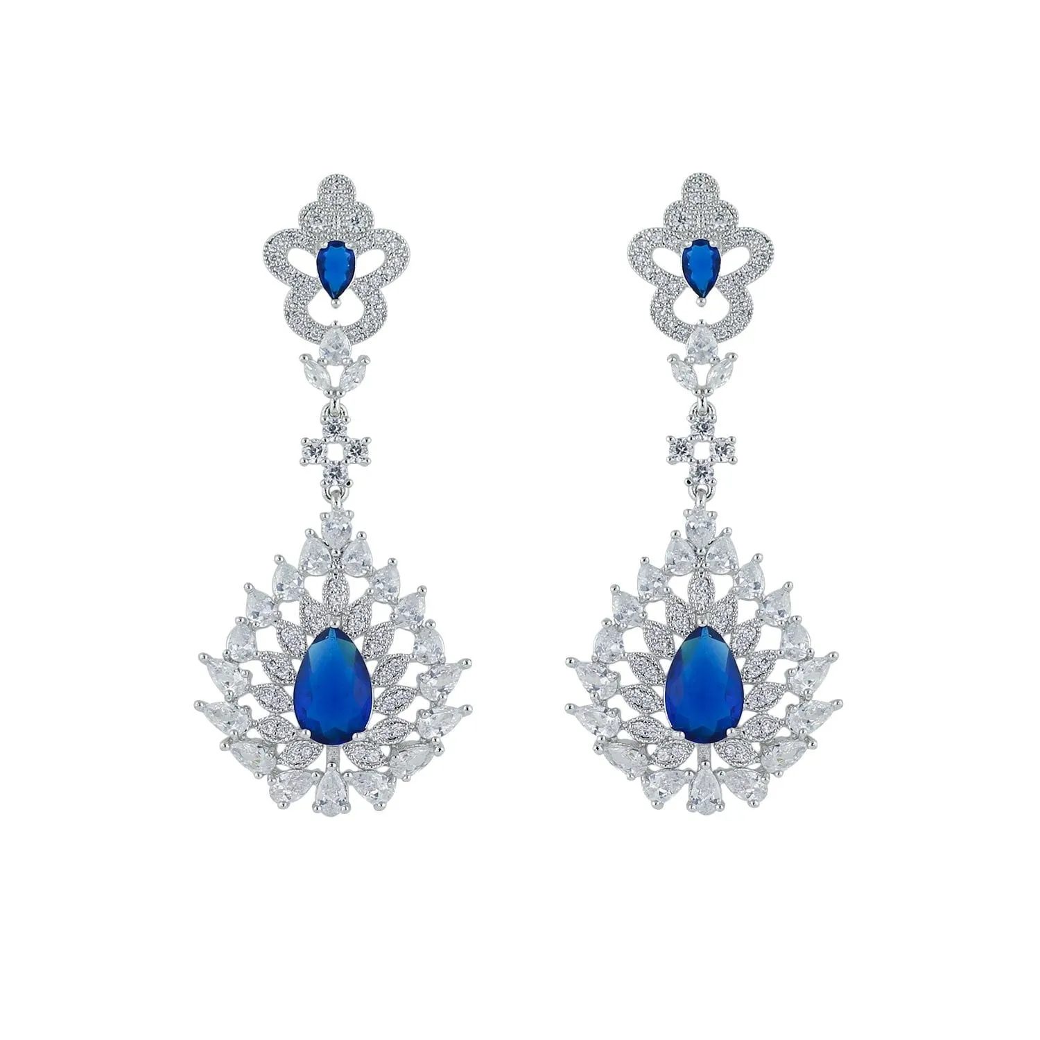 Cubic Zircon CZ Wedding Drop Dangle Earring CE10055
