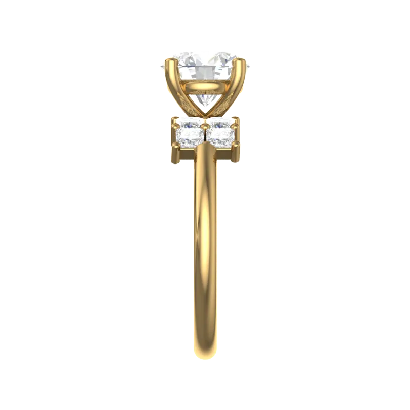 Cubic Zirconia Engagement Ring- Customer Designed Style 7630