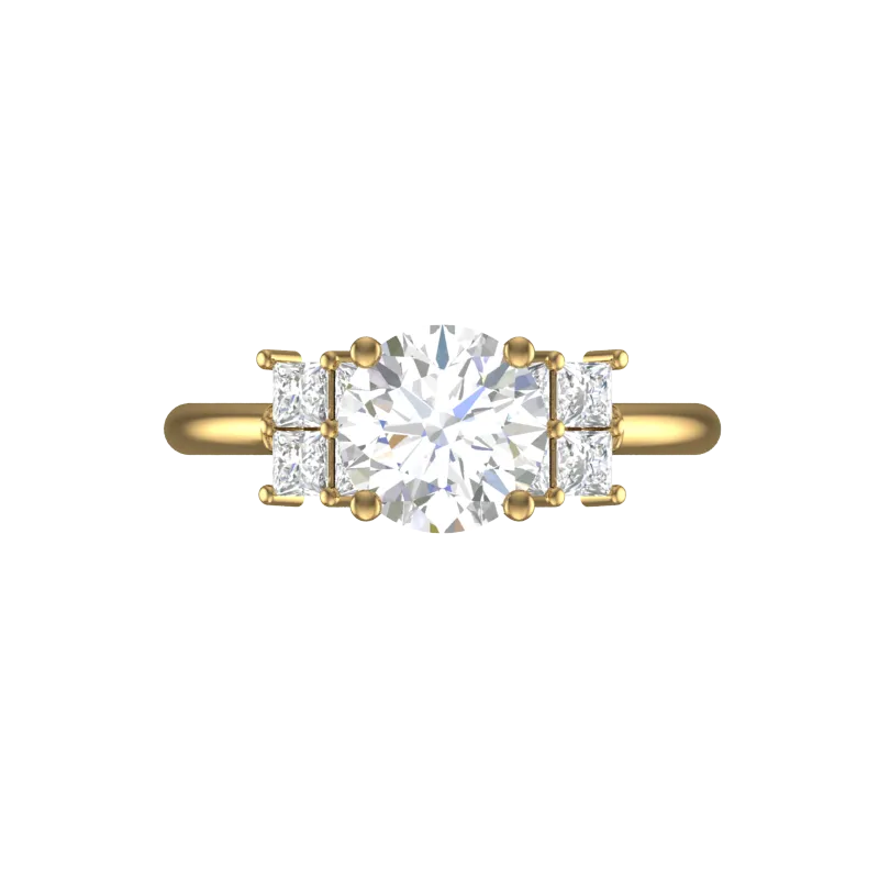 Cubic Zirconia Engagement Ring- Customer Designed Style 7630