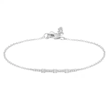 Diamond / Gemstone Line Chain Bracelet