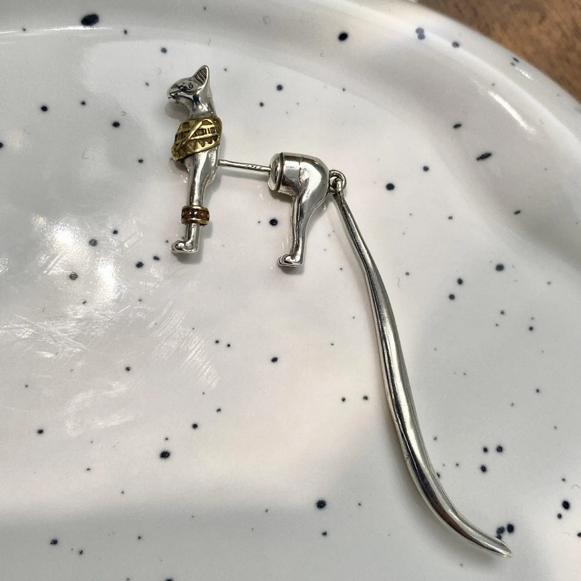 Egyptian Cat Earrings