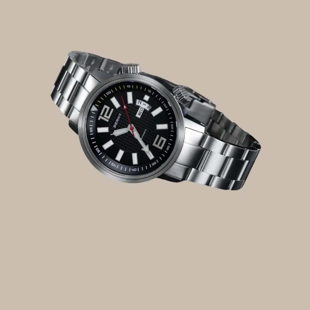 Elegant Stainless Steel Dress Watch for Men