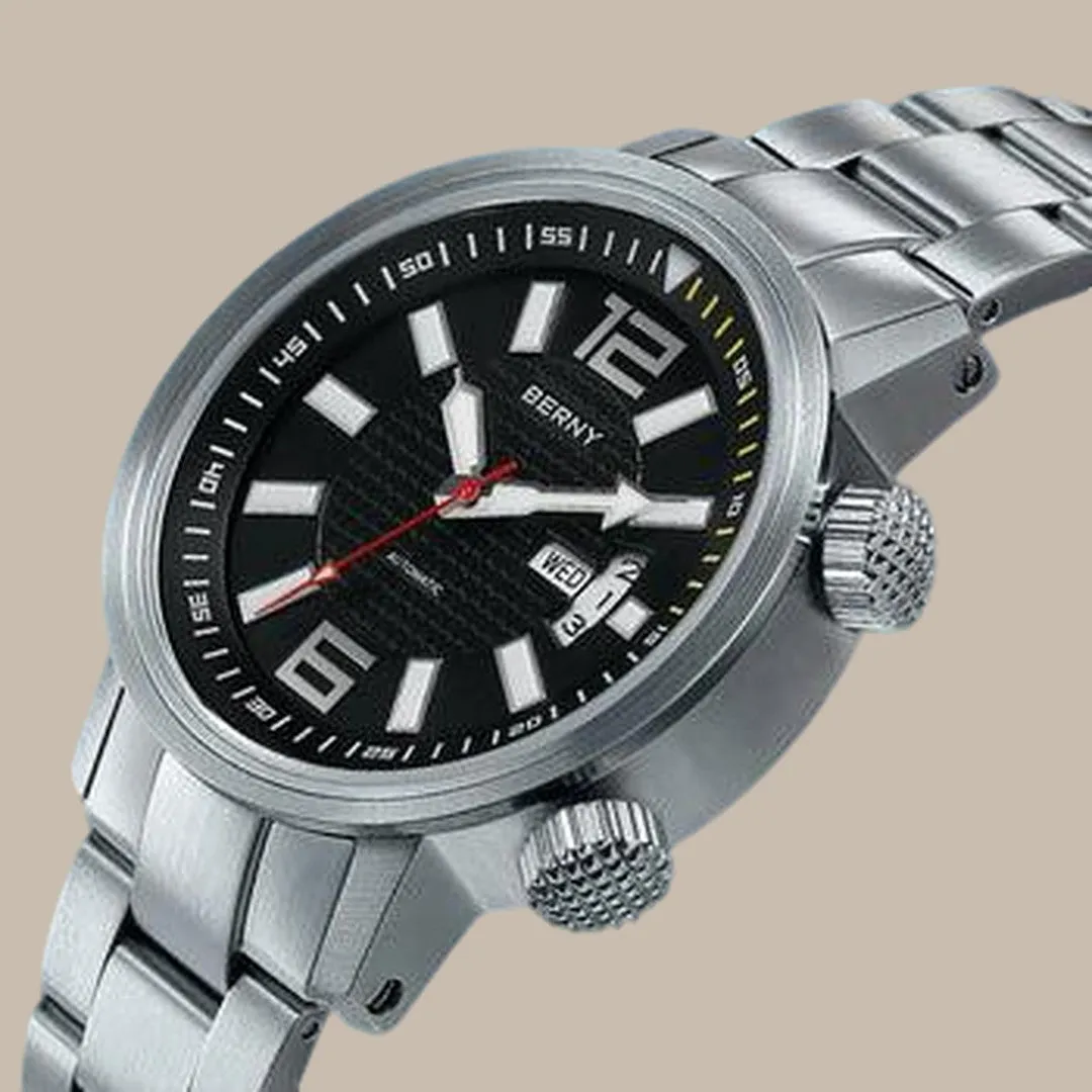 Elegant Stainless Steel Dress Watch for Men
