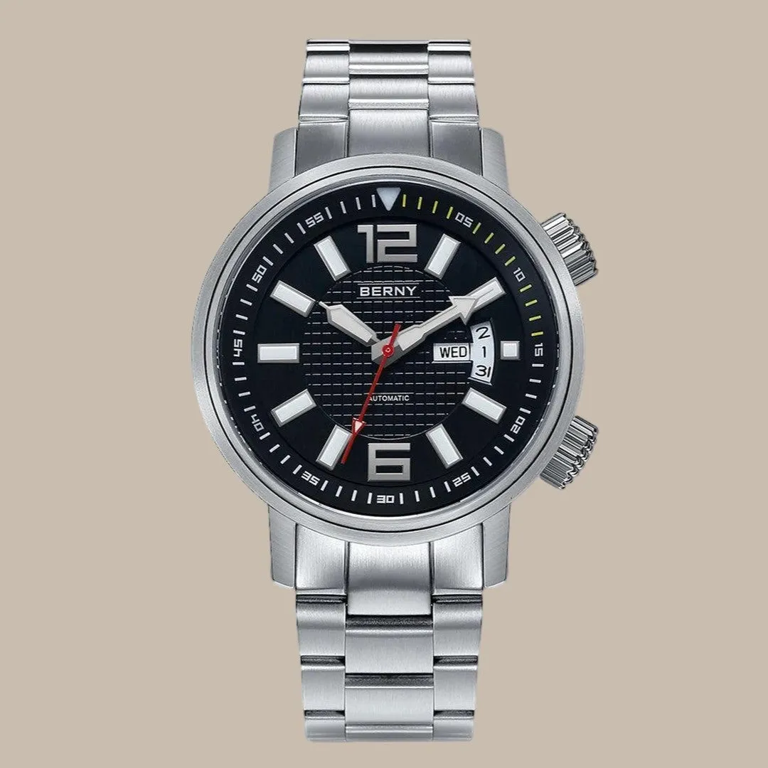 Elegant Stainless Steel Dress Watch for Men