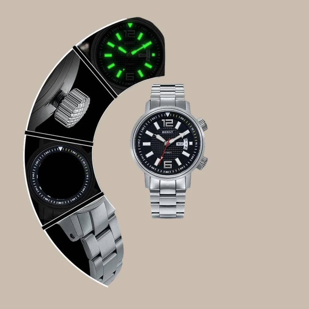 Elegant Stainless Steel Dress Watch for Men