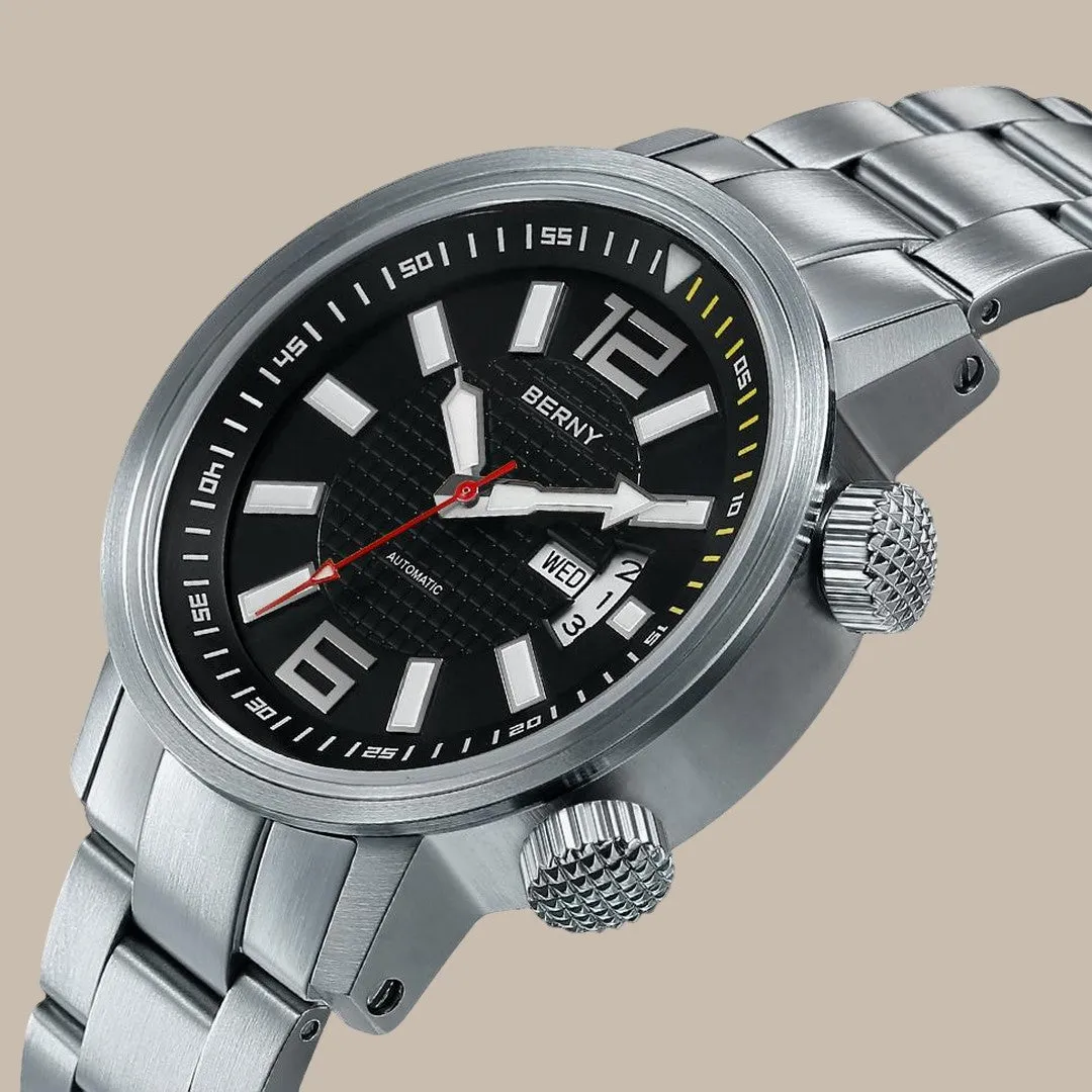 Elegant Stainless Steel Dress Watch for Men