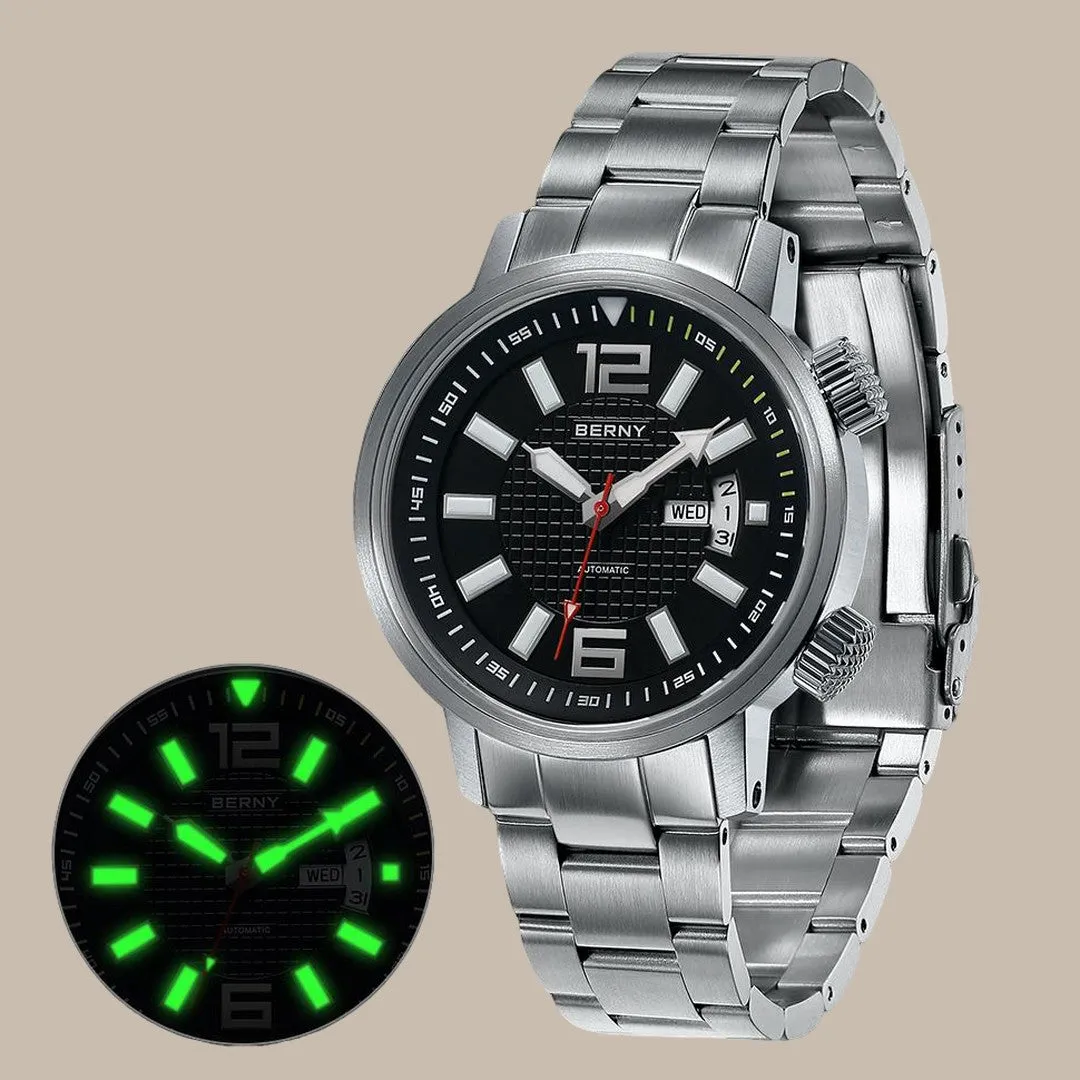 Elegant Stainless Steel Dress Watch for Men