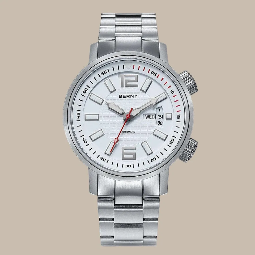 Elegant Stainless Steel Dress Watch for Men