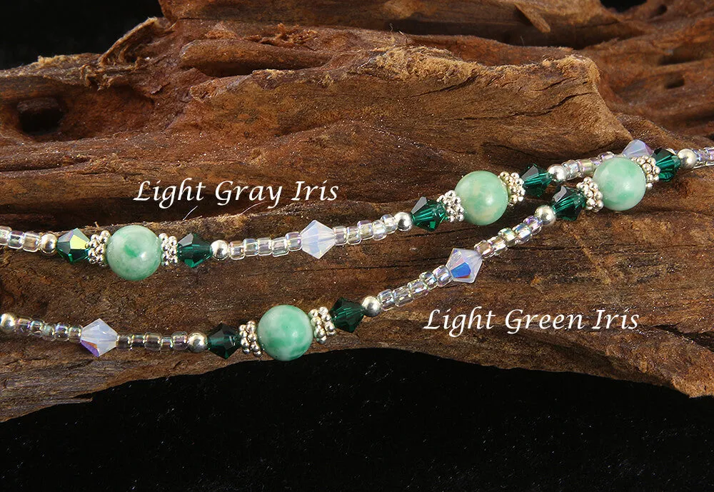 Emerald Green Jade Beaded Anklet