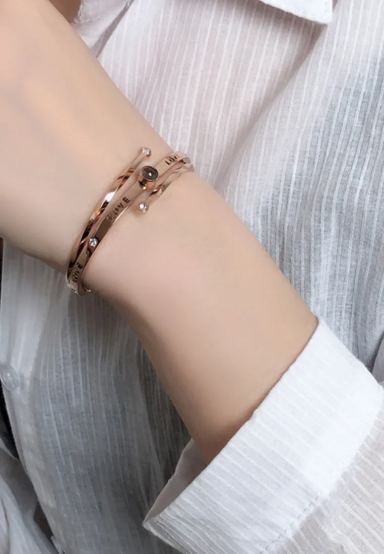 Fayre "I Love You" in 100 Languages Projection Bangle