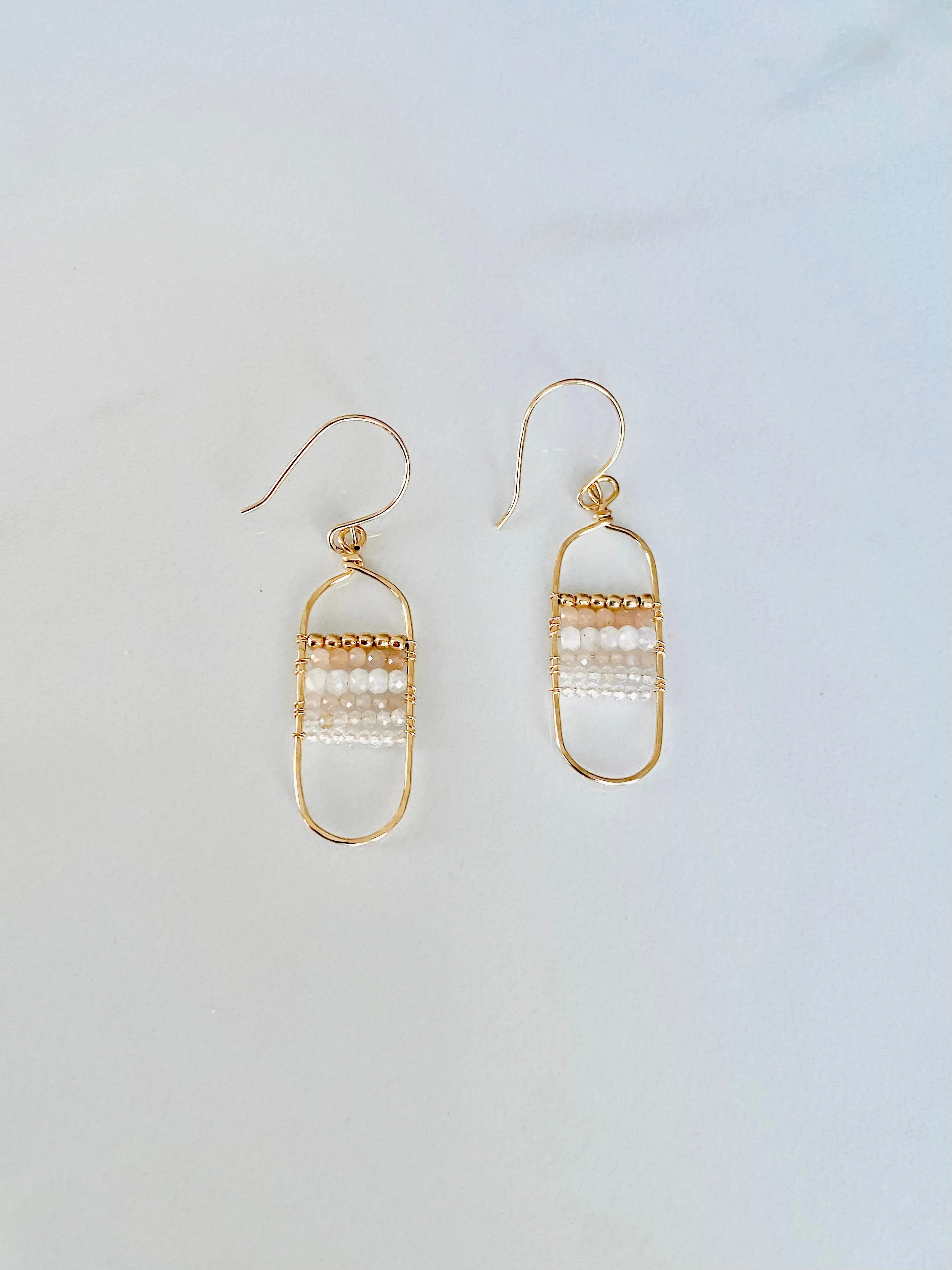 Gemscape Oval Dangle Earrings