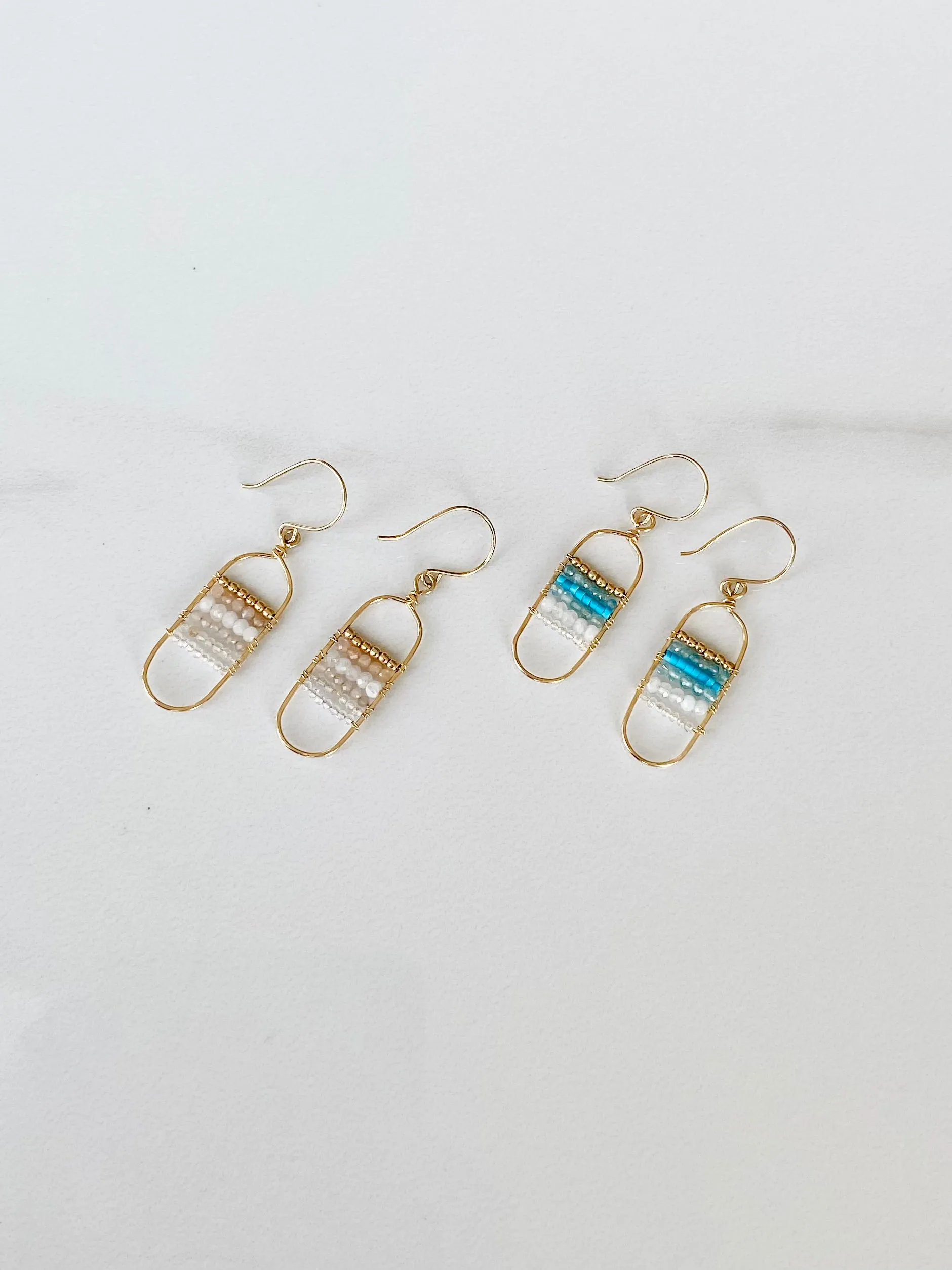 Gemscape Oval Dangle Earrings