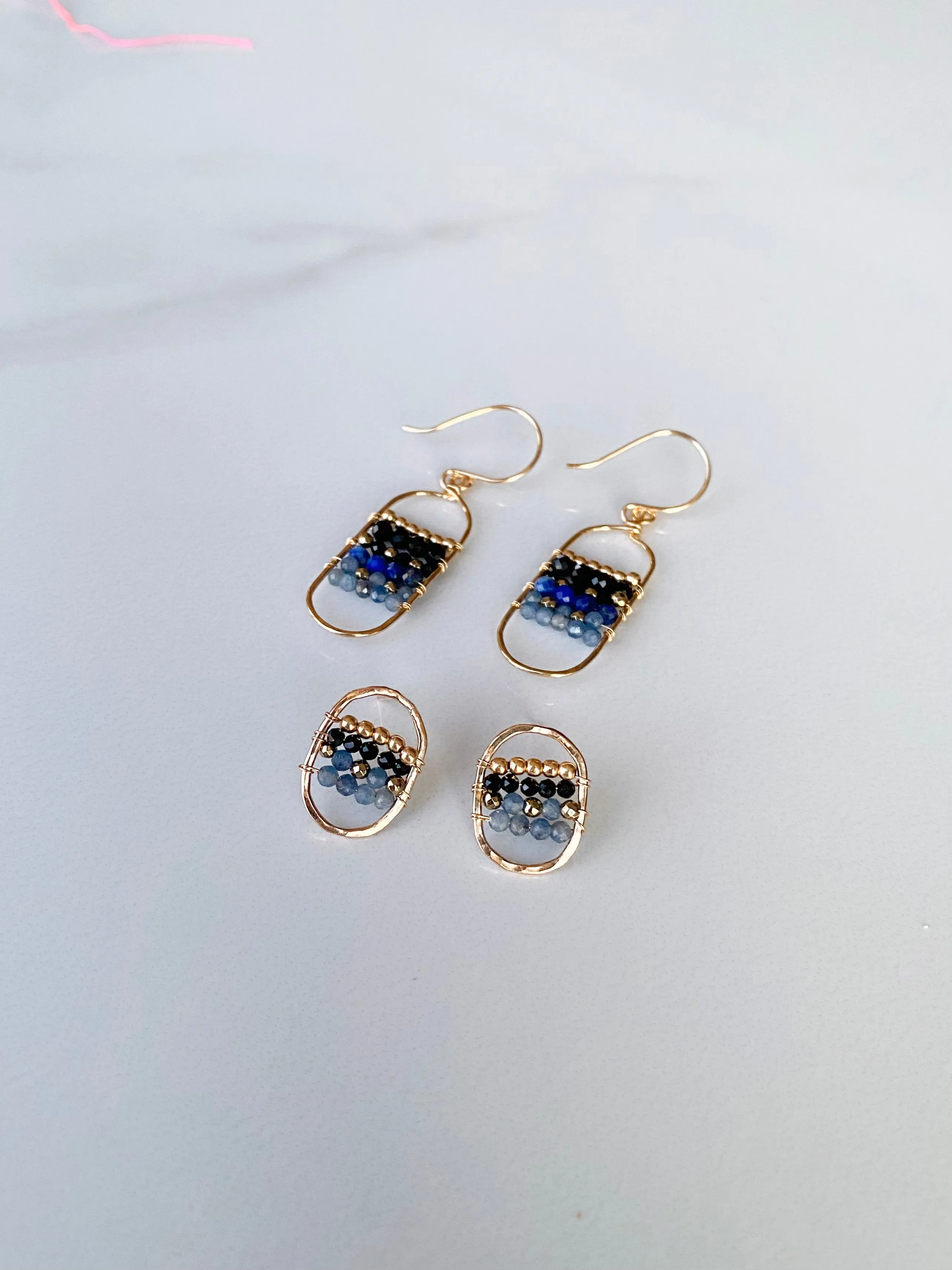 Gemscape Oval Dangle Earrings
