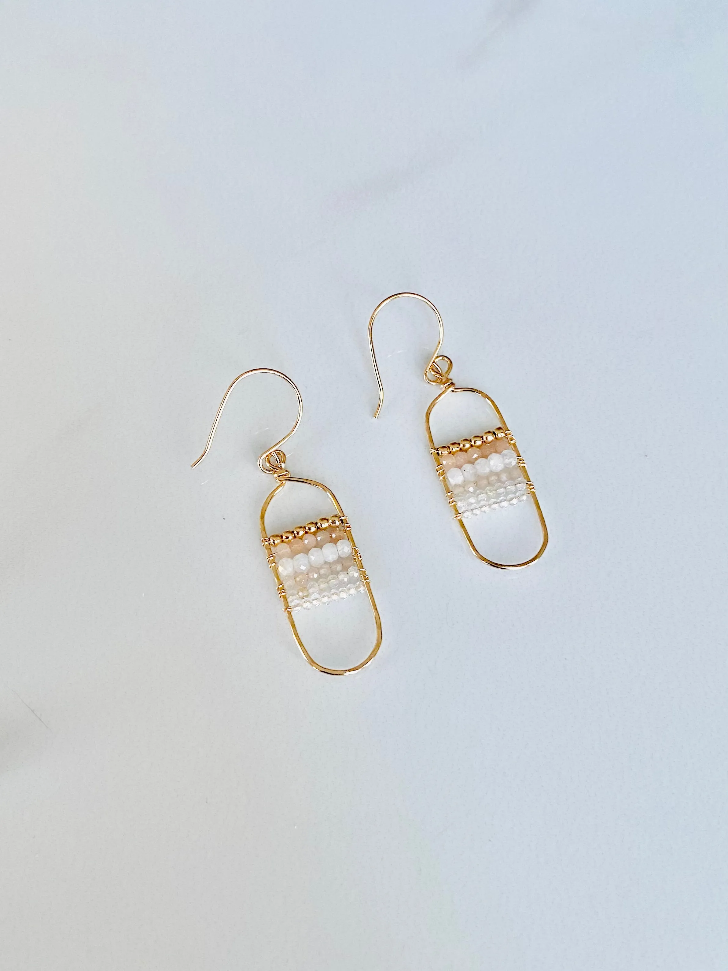 Gemscape Oval Dangle Earrings