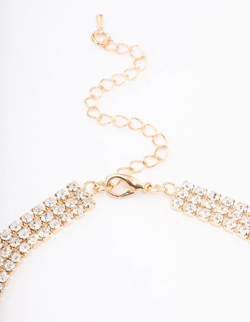 Gold Cupchain Emerald Choker