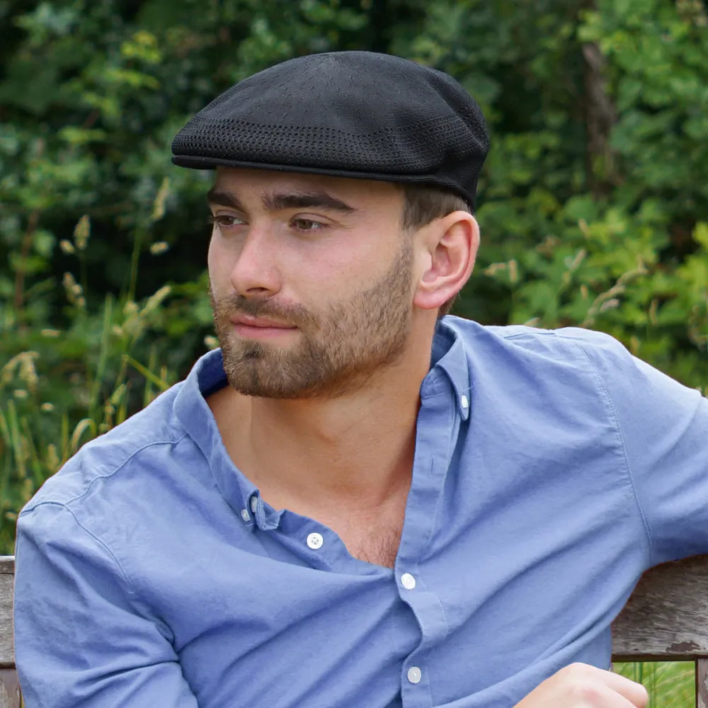 Hats Summer Flat Cap Black Wholesale Pack