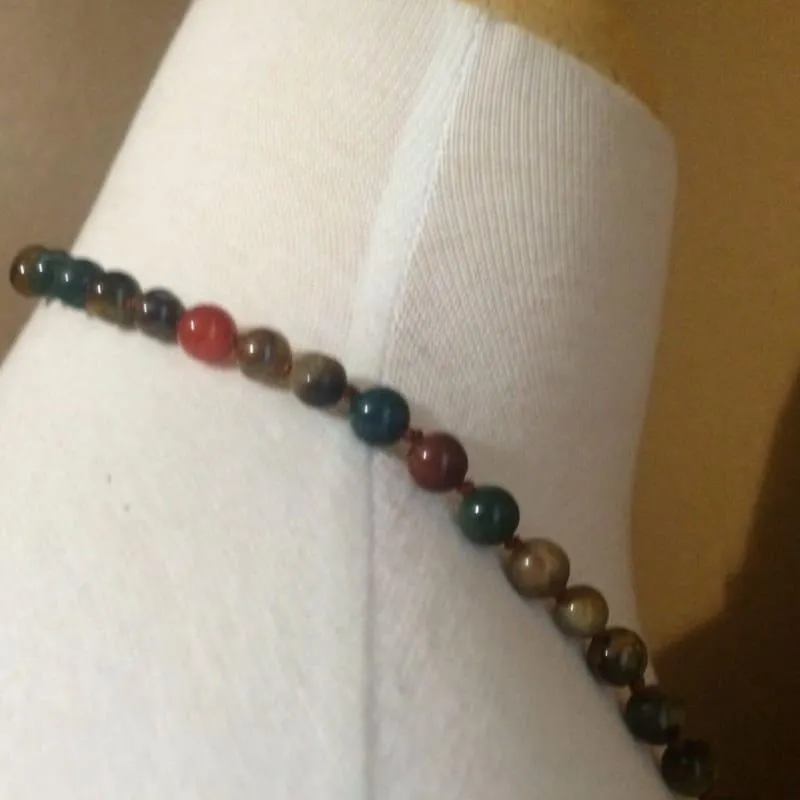 Indian Agate Multicolor Beaded Necklace