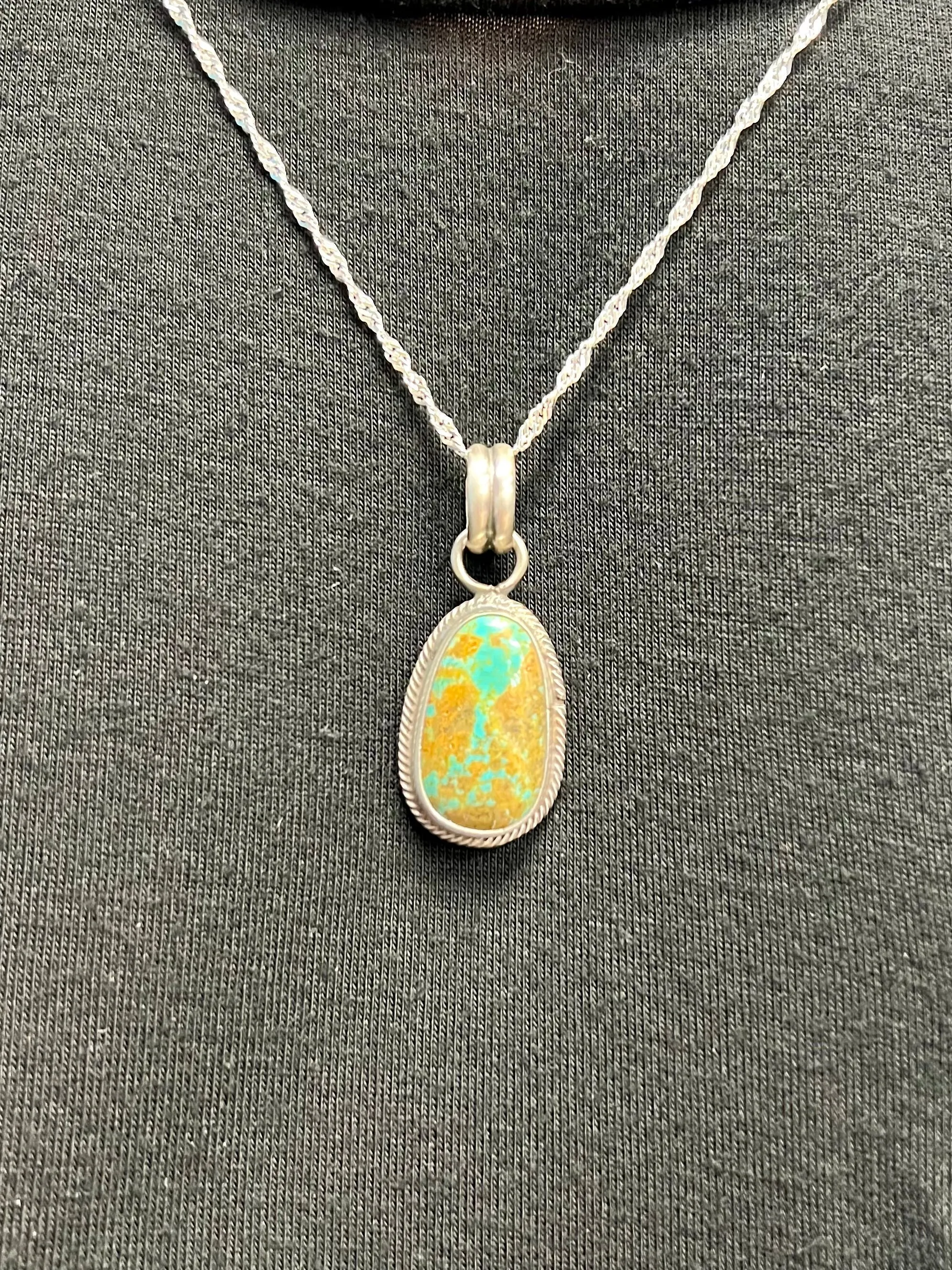 Just A Dallop of Turquoise Pendant