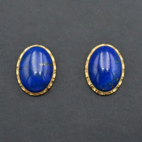 Lapis and Gold Earrings