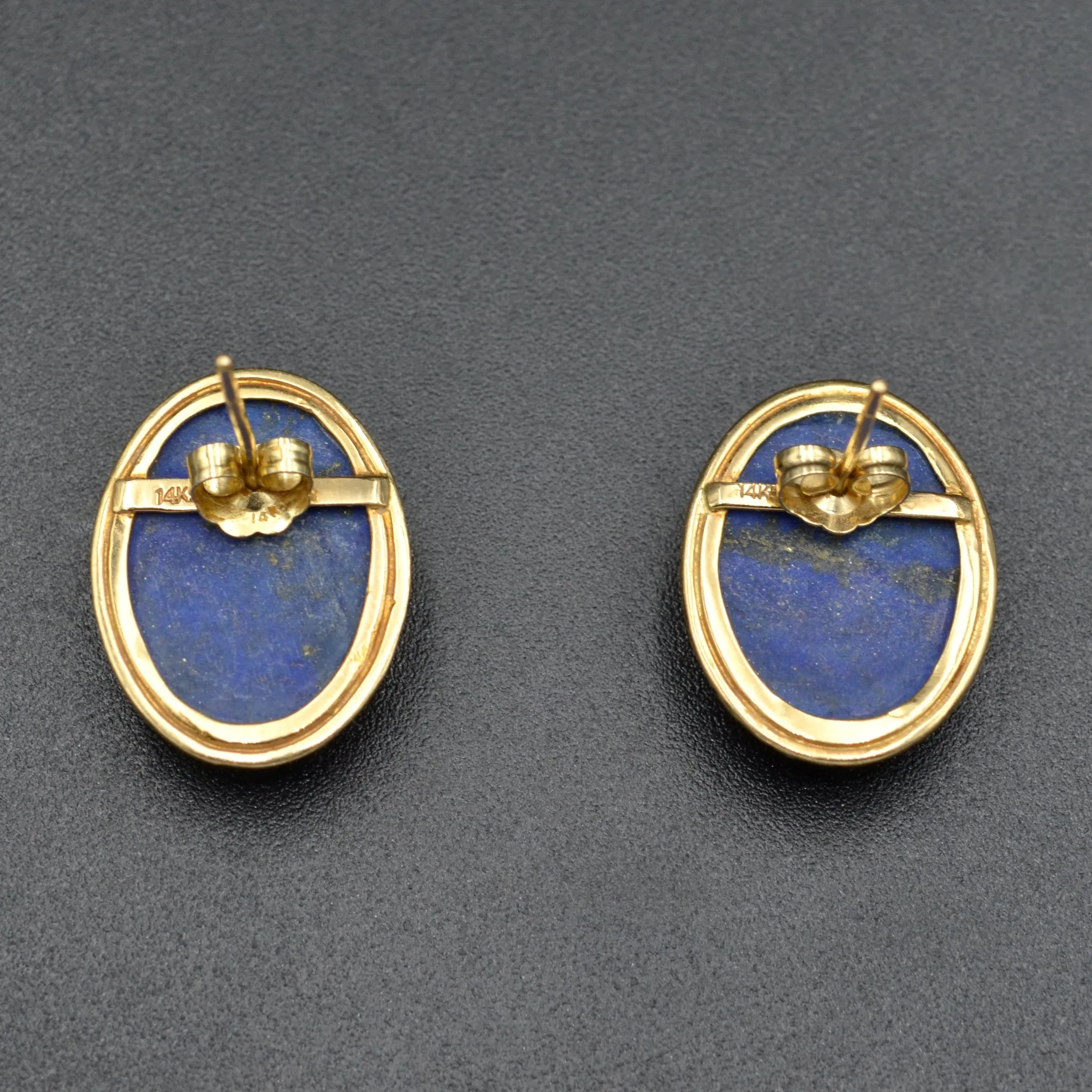 Lapis and Gold Earrings