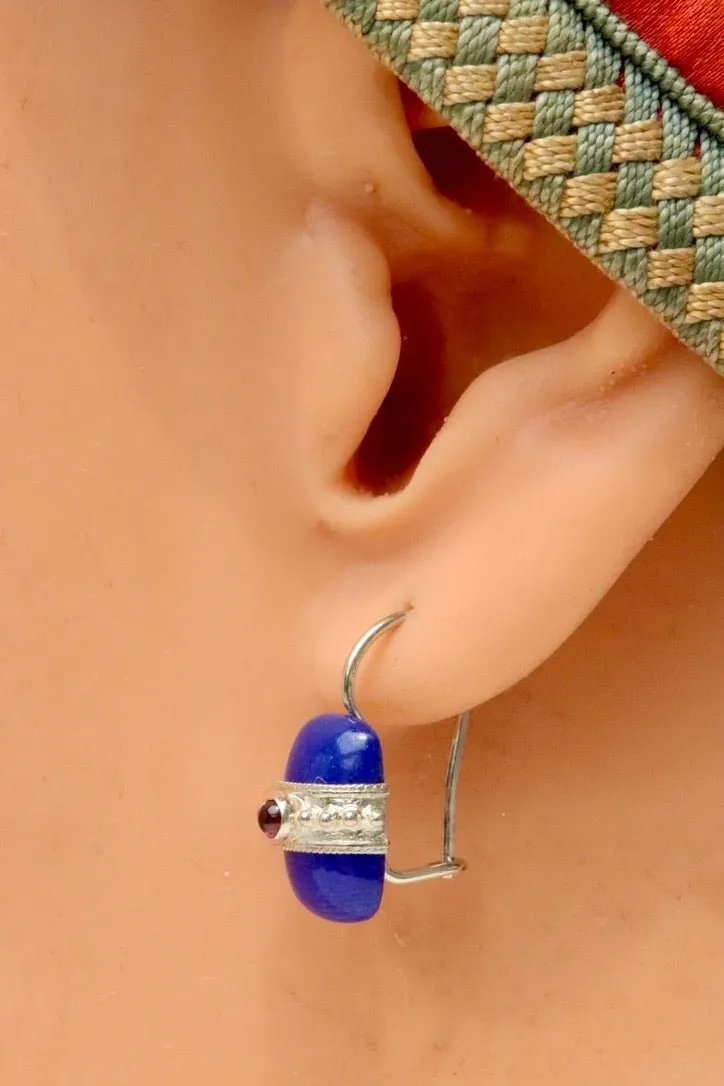 Lapis Royale Silver Earrings