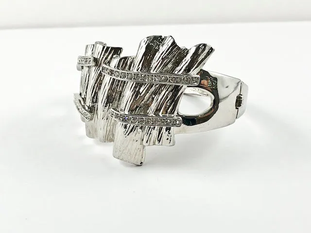 Modern Unique Abstract Brass Bracelet Bangle