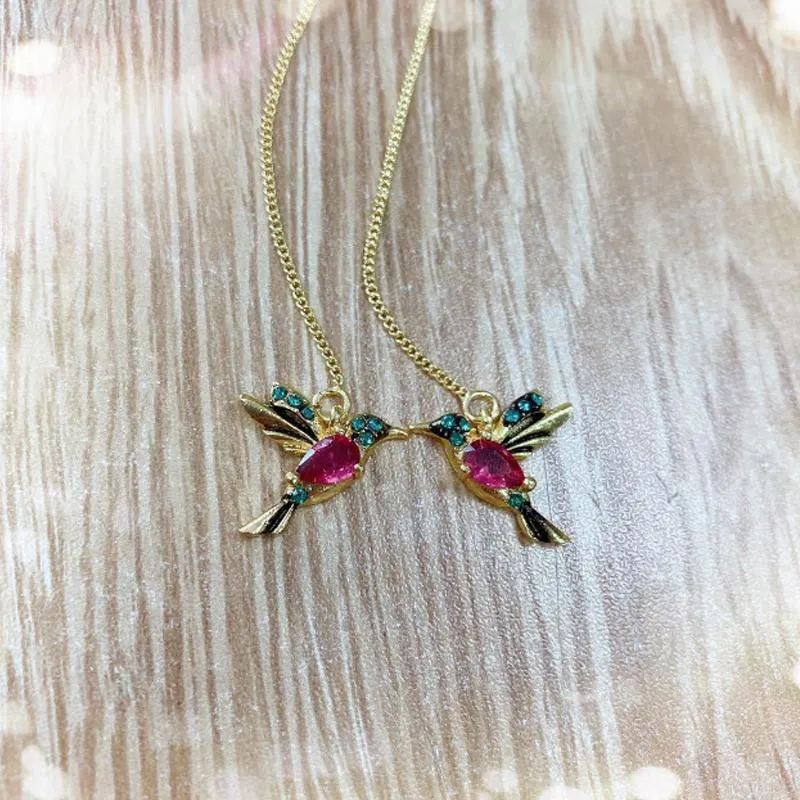 🔥Mother's Day Promotion-50% OFF🔥Colorful Flying Hummingbird Rhinestone Earrings