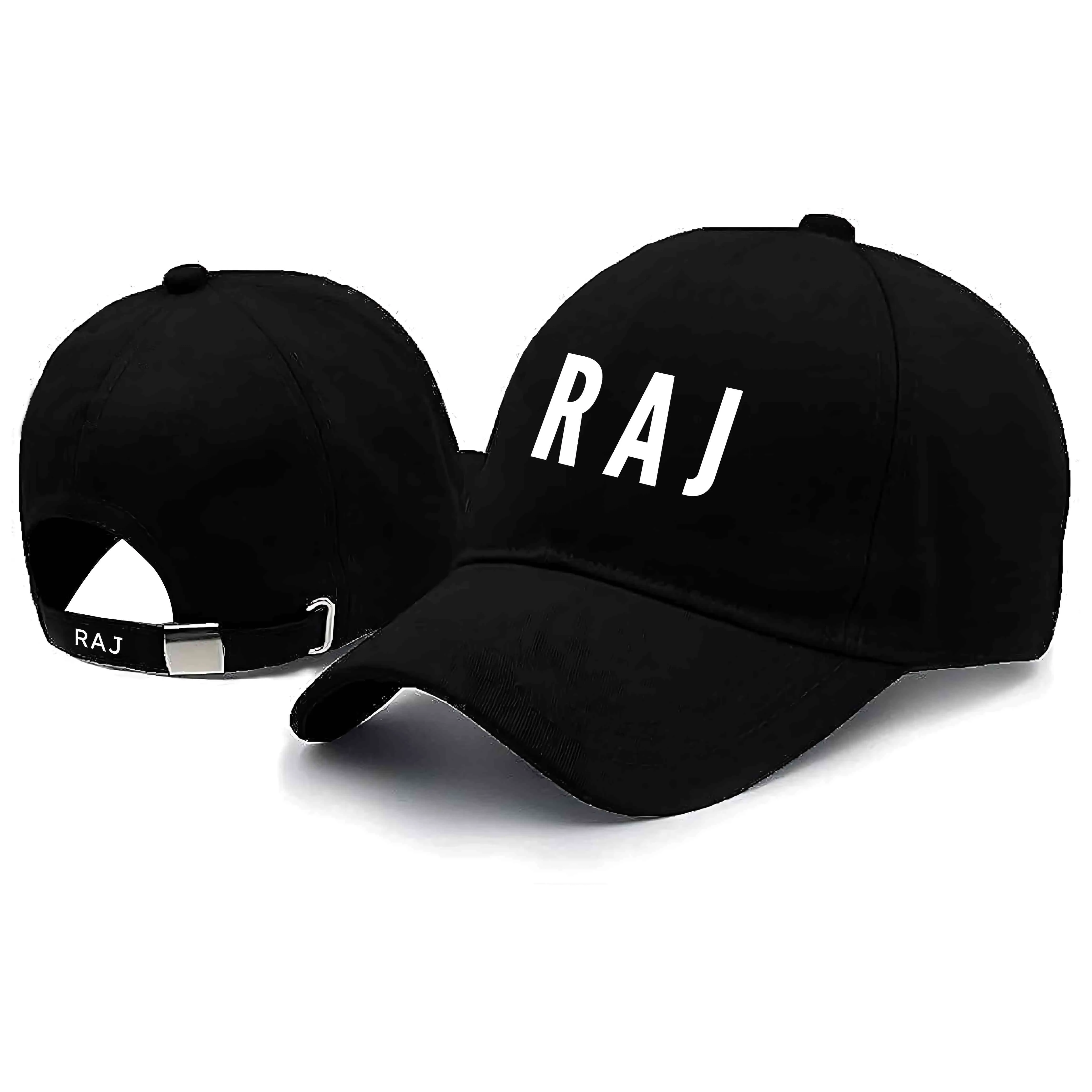 Nutcase Customized Caps with Name and Initial - Black Cap