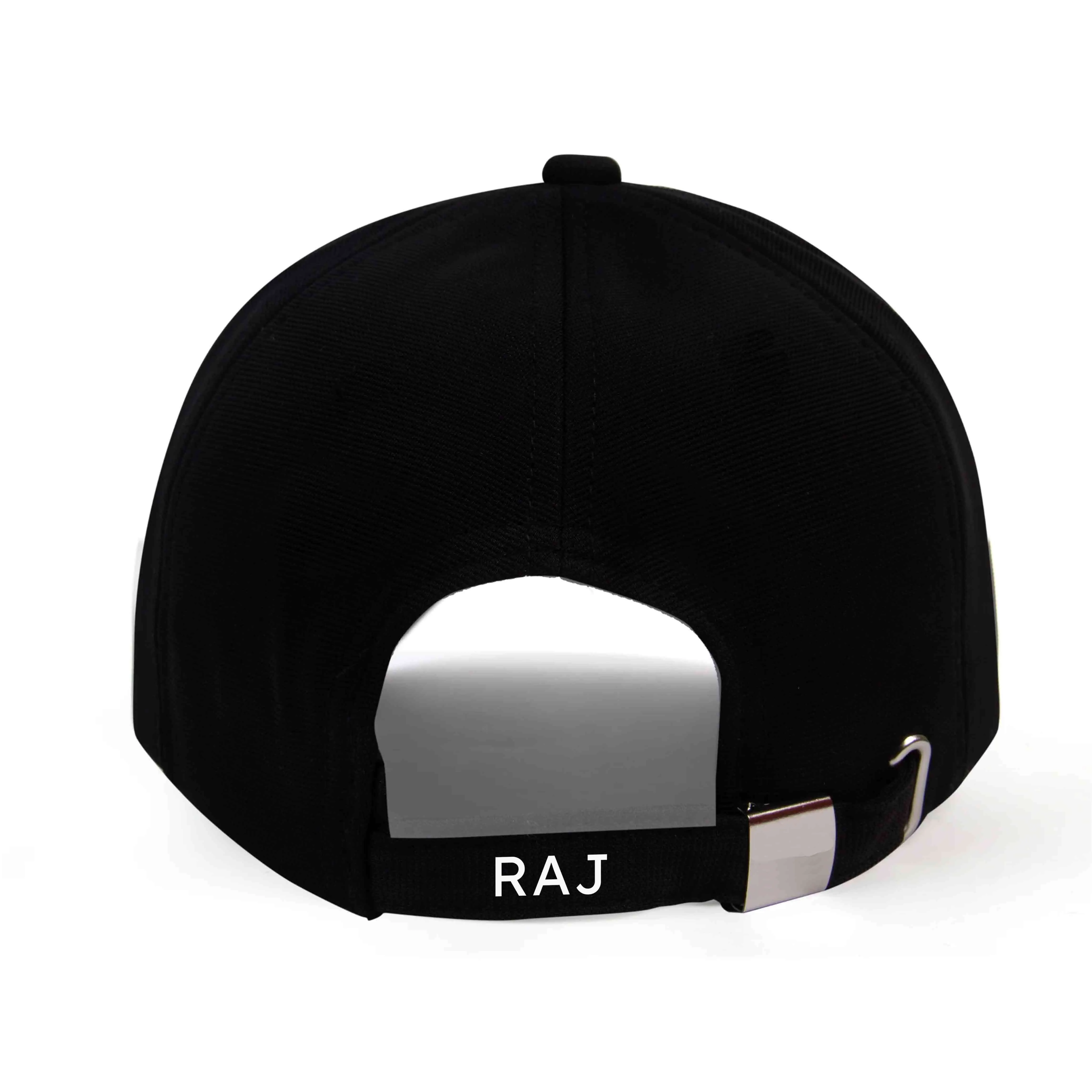 Nutcase Customized Caps with Name and Initial - Black Cap