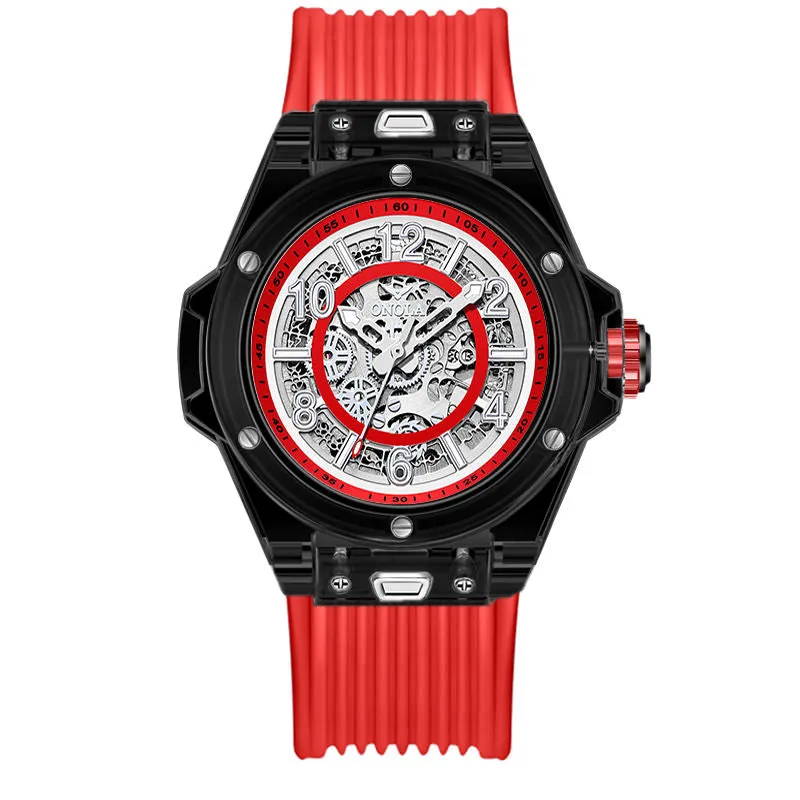 ONOLA Amazing Mechanical See Through Watch for Men