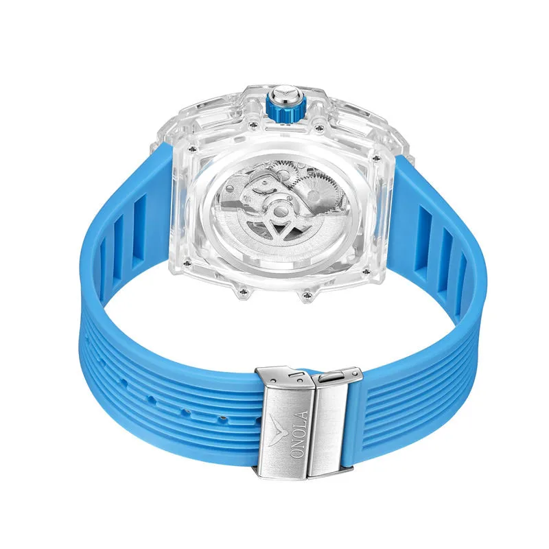 ONOLA Amazing Mechanical See Through Watch for Men