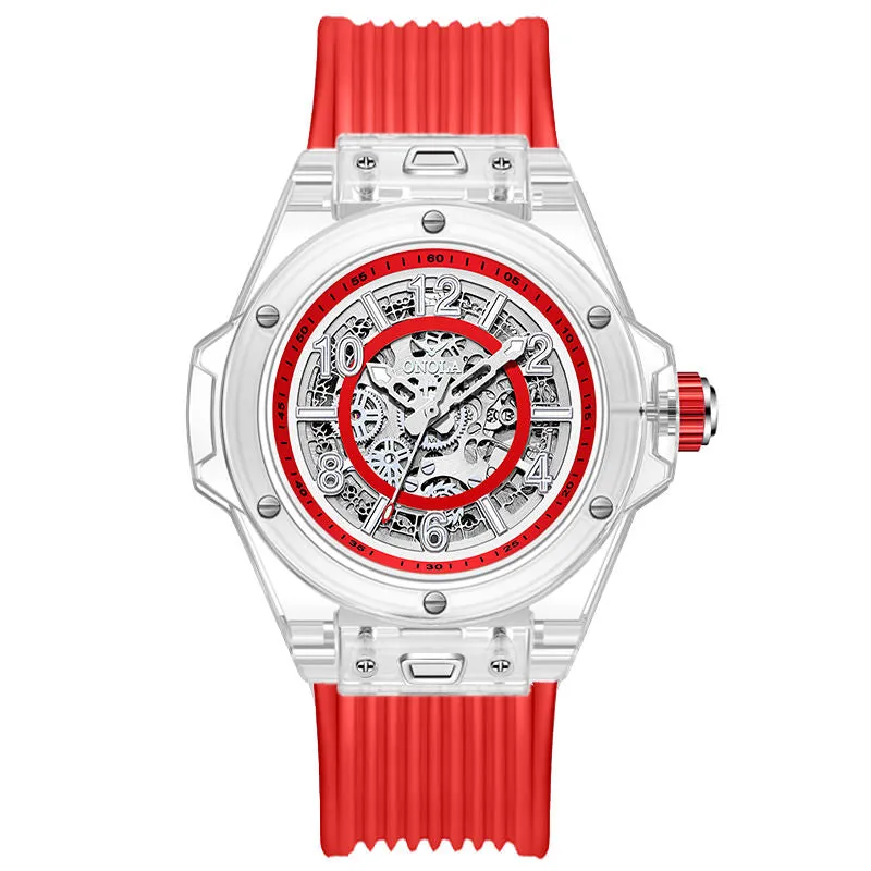 ONOLA Amazing Mechanical See Through Watch for Men